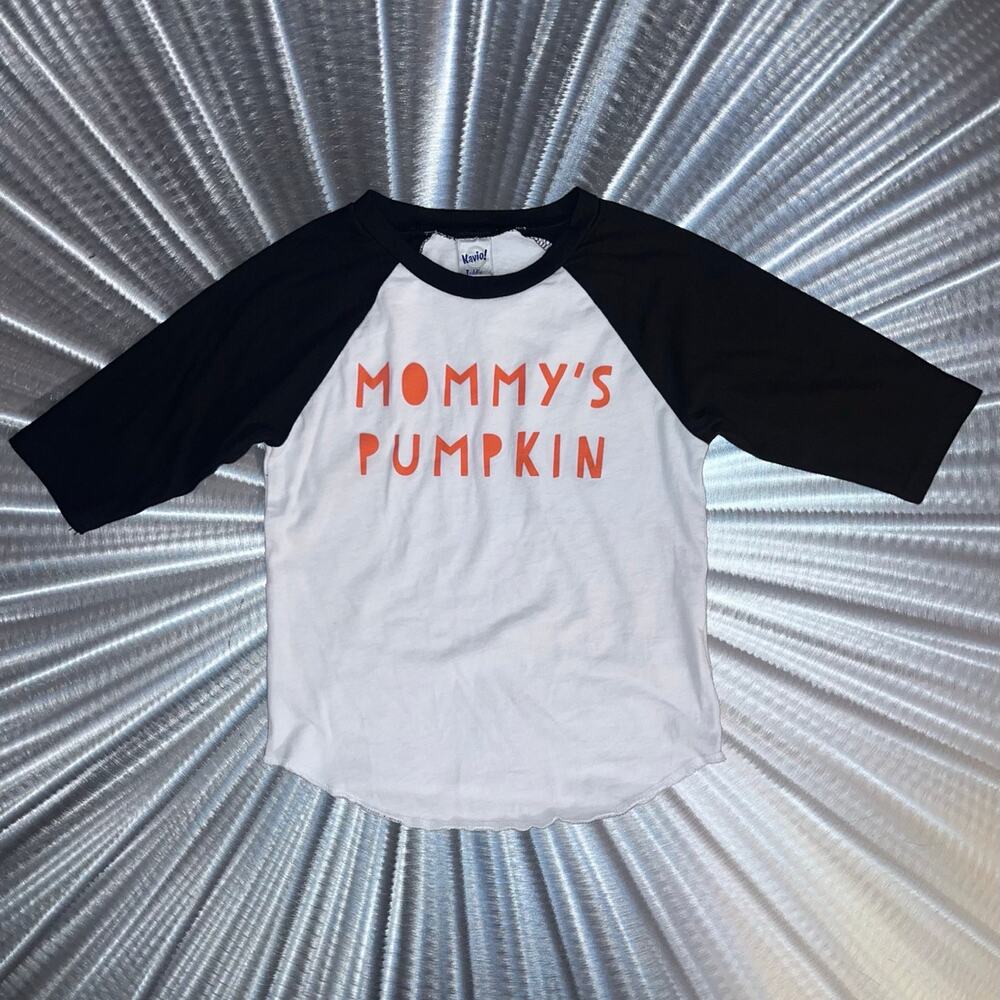 Halloween Mommy’s Pumpkin 3/4 Sleeve Cotton Tee Shirt - Size: 4T